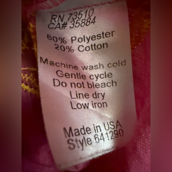 Ivy Jane EMBROIDERED POPOVER TOP in Orange and Pink Size M/L - Picture 7 of 9